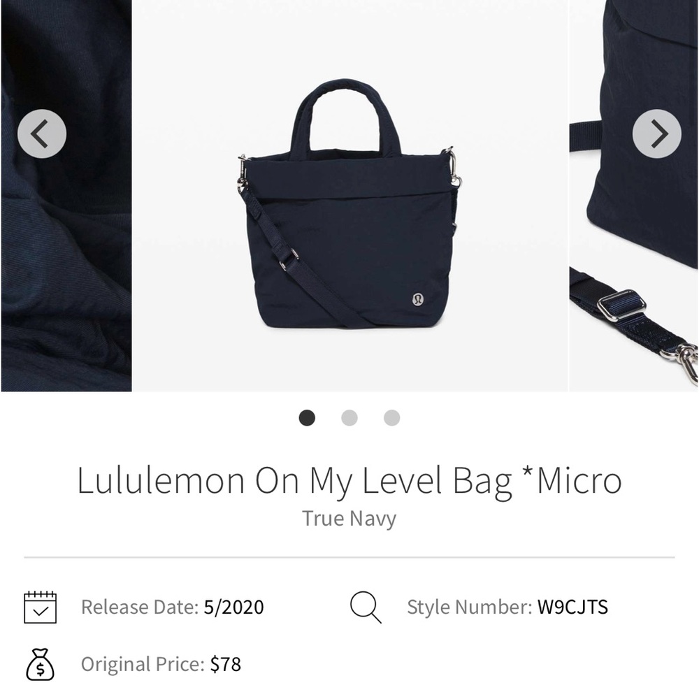 Lululemon On My Level Bag Micro - True Navy